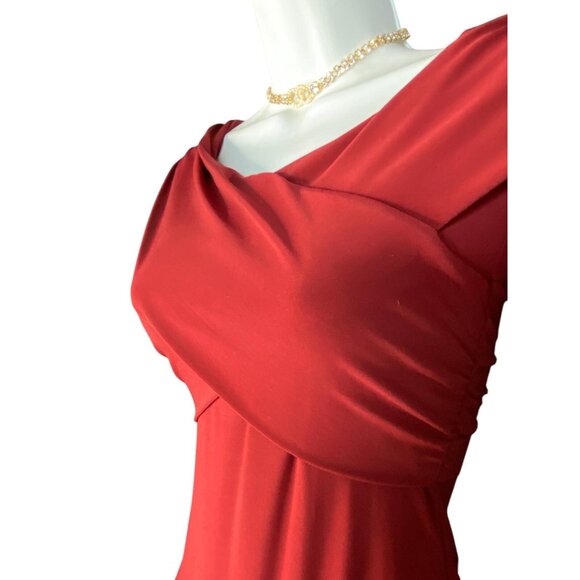 Windsor Red Off-Shoulder Bodysuit With Ruched Detail Size S - Picture 3 of 7
